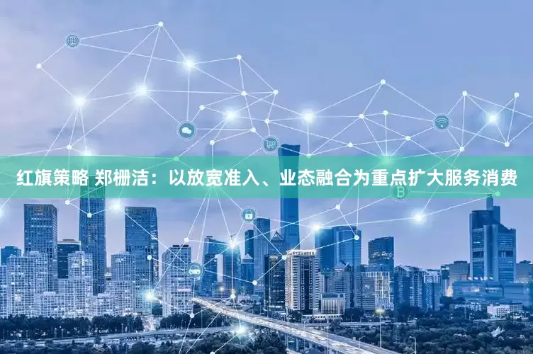 红旗策略 郑栅洁：以放宽准入、业态融合为重点扩大服务消费